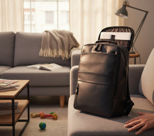 LeatherBound Premium Laptop-Rucksack