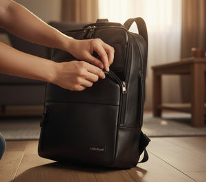 LeatherBound Premium Laptop-Rucksack